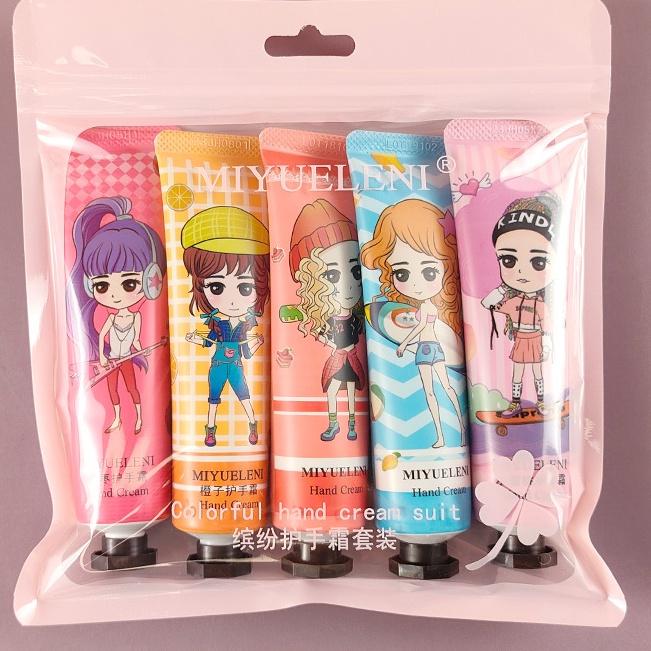 

5 шт./кор. Рождественский подарок, мороженое, крем для рук, набор, 30 г, фруктовый аромат, увлажняющий, увлажняющий girls