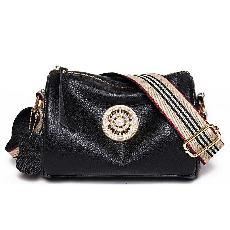 Borse da donna in vera pelle Borse a tracolla da donna con chiusura in metallo rotante di design Borsa a tracolla femminile di nuova marca di lusso