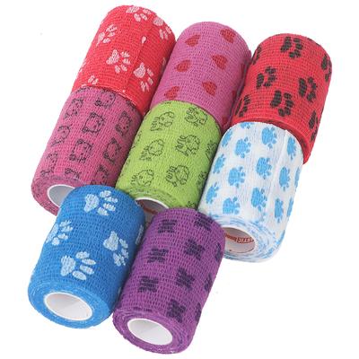 Self-Adhesive Elastic Bandage For Pet Dog Cat Bandage Leg Cover Protector Strap