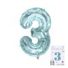 Jelly Blue Number Balloons 0-9 Birthday Wedding Party Decora for Adult Child Birthday Baby Shower Party DIY Photo 32inch Balloon
