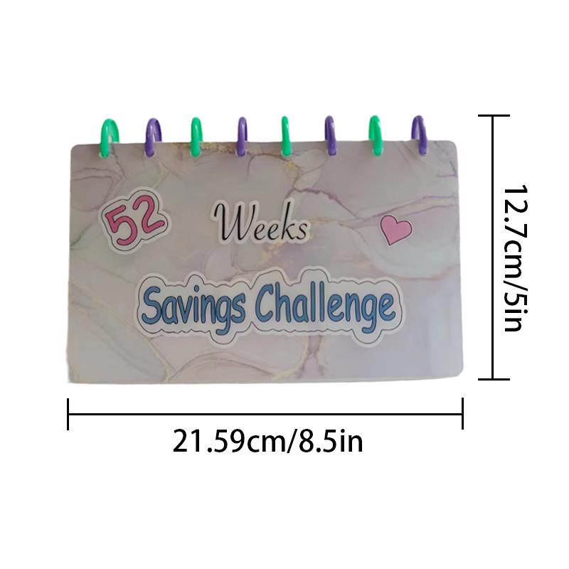 

Бюджетная книга на 52 недели. Задача экономии денег. Планировщик бюджета. Переплет для сбережений.