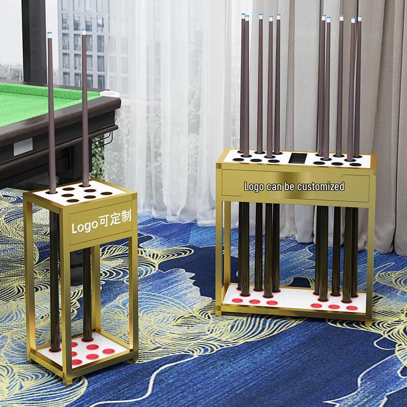 Floor-Standing Billiard Cue Rack Cabinet