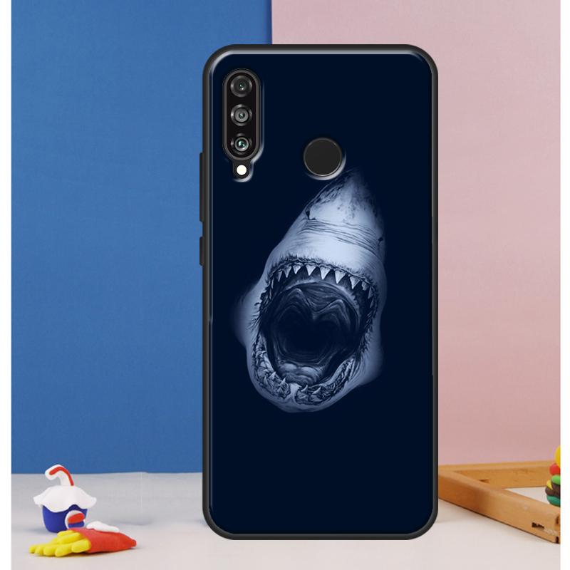 Ocean Shark Tooth Fish Case For Huawei Nova Y70 Y60 Y90 Y61 Y91 Y72 Y73 12s 12i 11i 8i 9 10 SE P30 P40 Lite P60 Pro