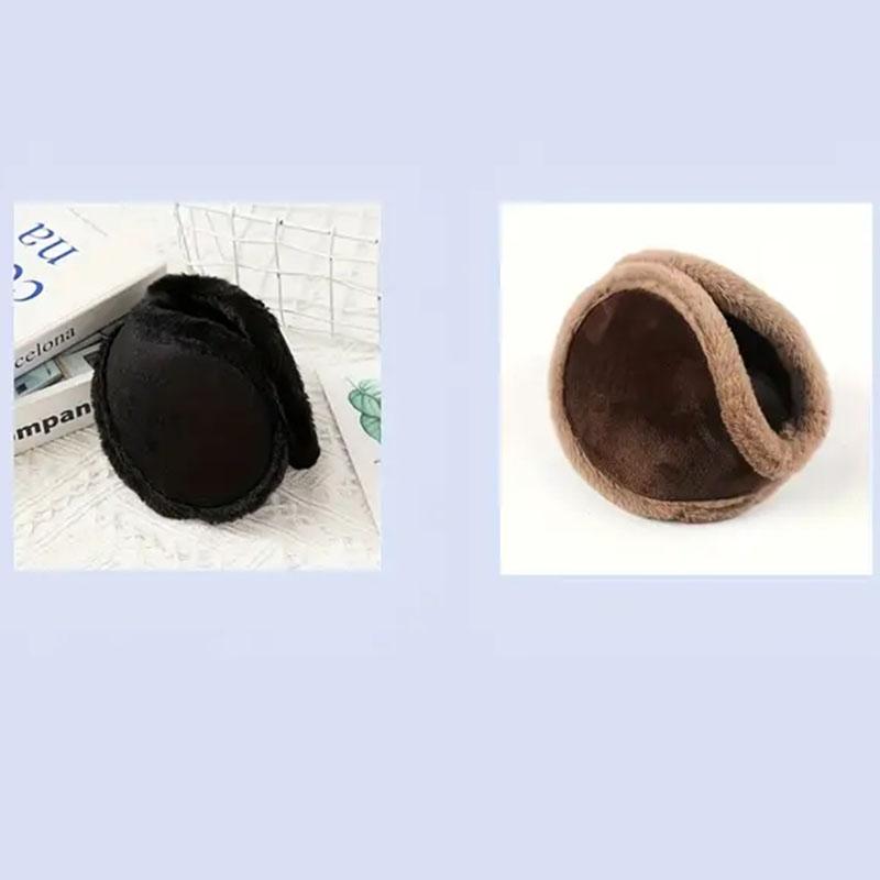 1/2pcs/Thermal Soft Plush Earmuffs Man Winter Thicken Ear Warmer Outdoor Sports Windproof Coldproof Ear Cover