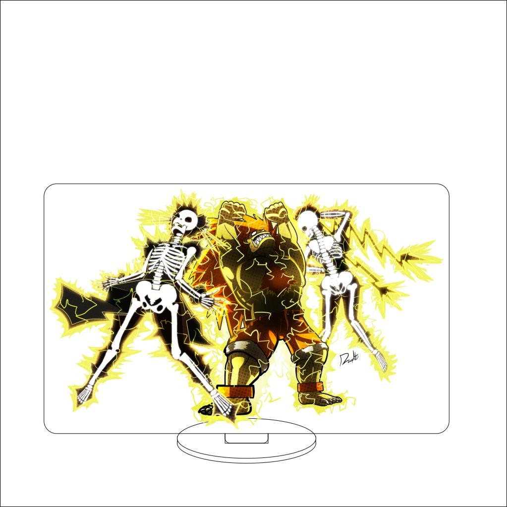 16CM Anime Sutorīto Faitā Figure Stand Model BLANKA/ZANGIEF/DHAISIM/Cammy White Cute Desk Decor Standing Sign Gifts