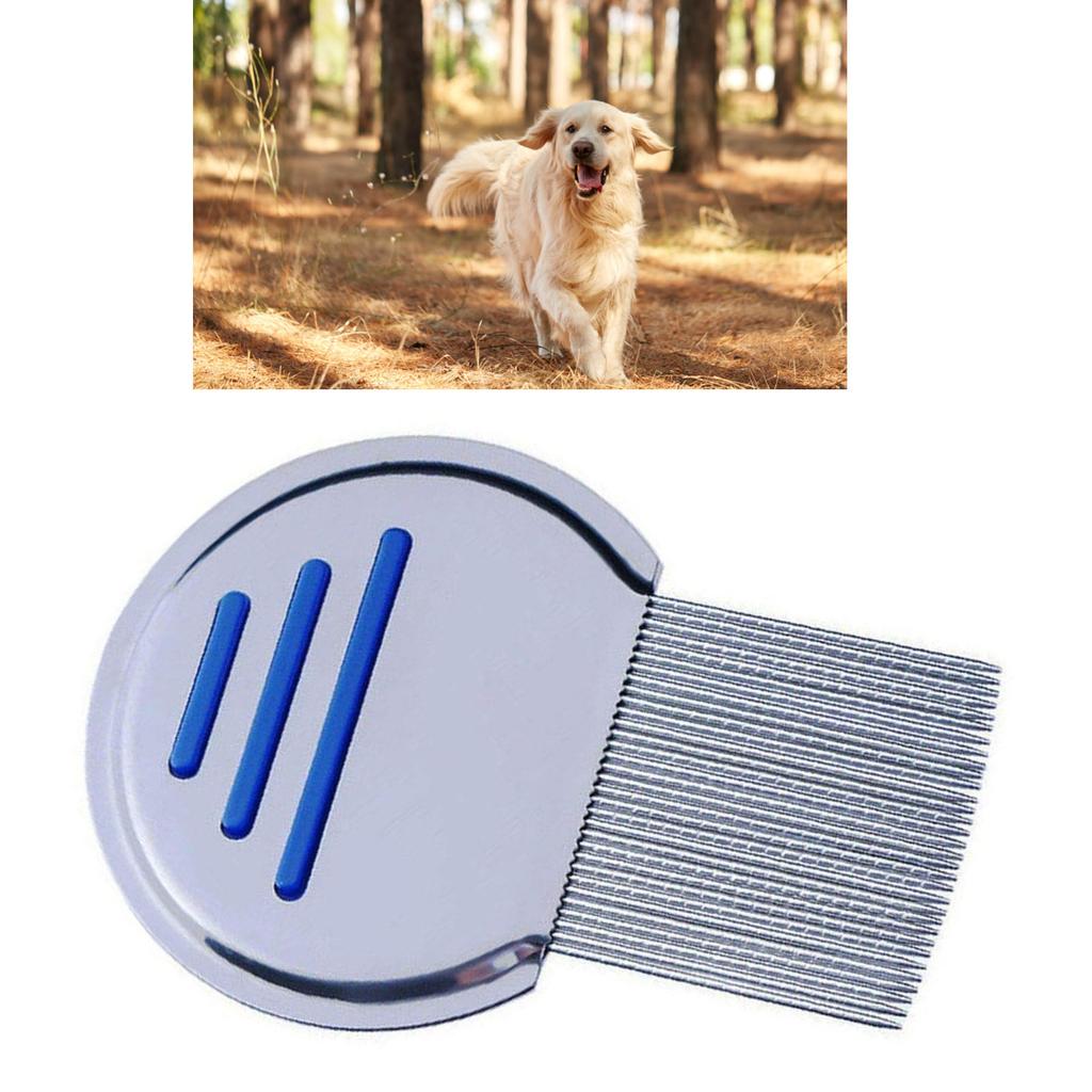 Bug Comb Multipurpose Safe Painless Comfortable Stainless Steel Dog Cat Grooming Comb for Pet