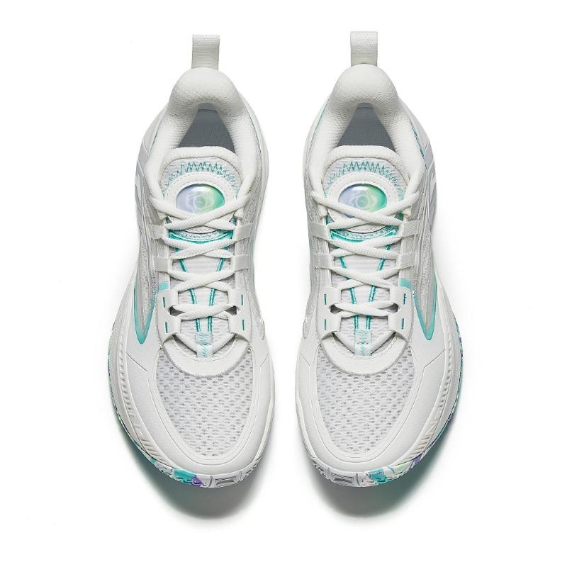 Anta Men Shunxi 1V2 Pool Party Nitro Tech Basketball Shoes White Blue 912431110Q-3
