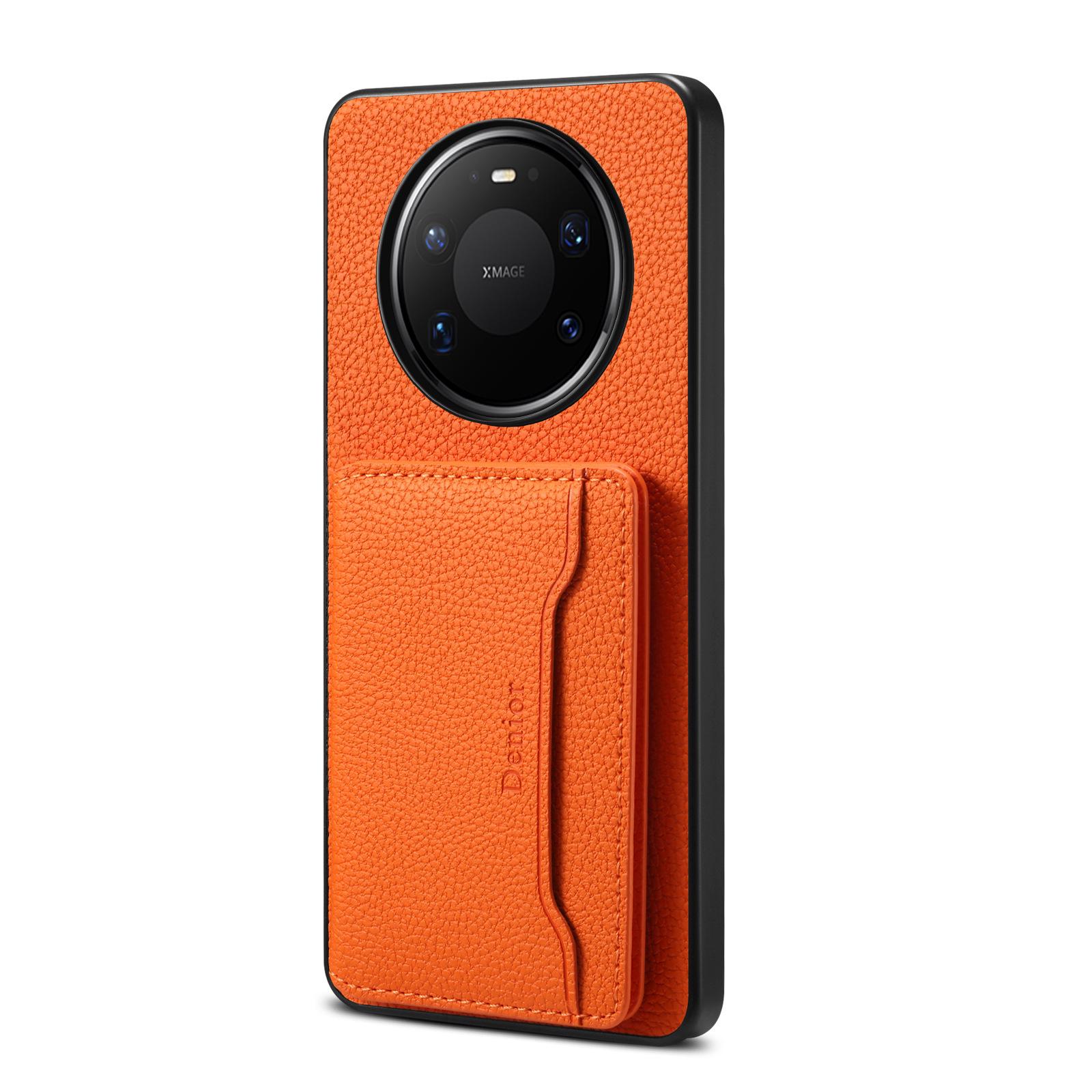 

Huawei Mate80 ProMax Magnetic Lychee Pattern P80 Card Slot Phone Case Mate80/Pro помаранчевий