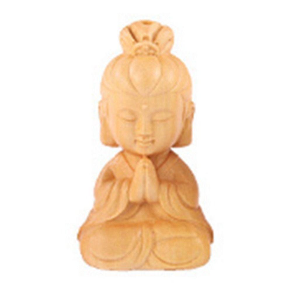 Decor Handicraft Baby Buddha Car Ornament Buddha Statue Little Monk Figurines Key Chain Pendant