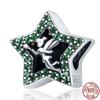 Copper Metal Eyes Smiling Face Blue Starfish Charm Bead Components Compatible With Authentic Original Bracelet High Quality Fine Jewelry Charm Bead