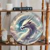 White Dragon Metal Wall Art Home Decor Fantasy Aluminum Sign Gift
