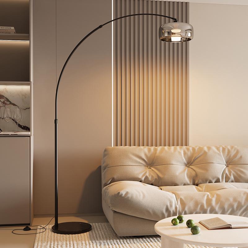 Minimalist Italian-Style Fishing Floor Lamp: Modern Luxury Bedside & Living Room Lighting