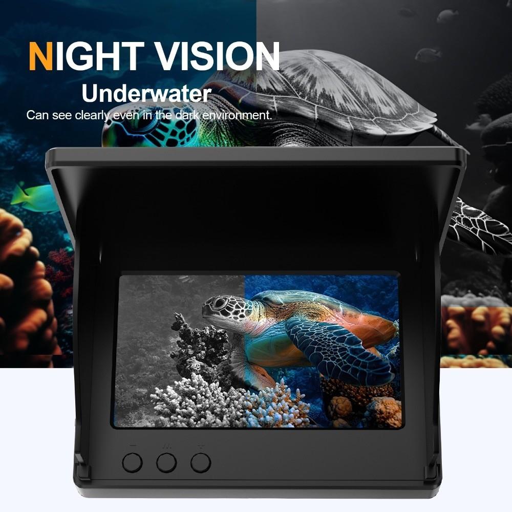 4.3 Inch Screen Underwater Fish Finder Monitor Sun Visor Fishing Camera Monitor  Underwater Fishing