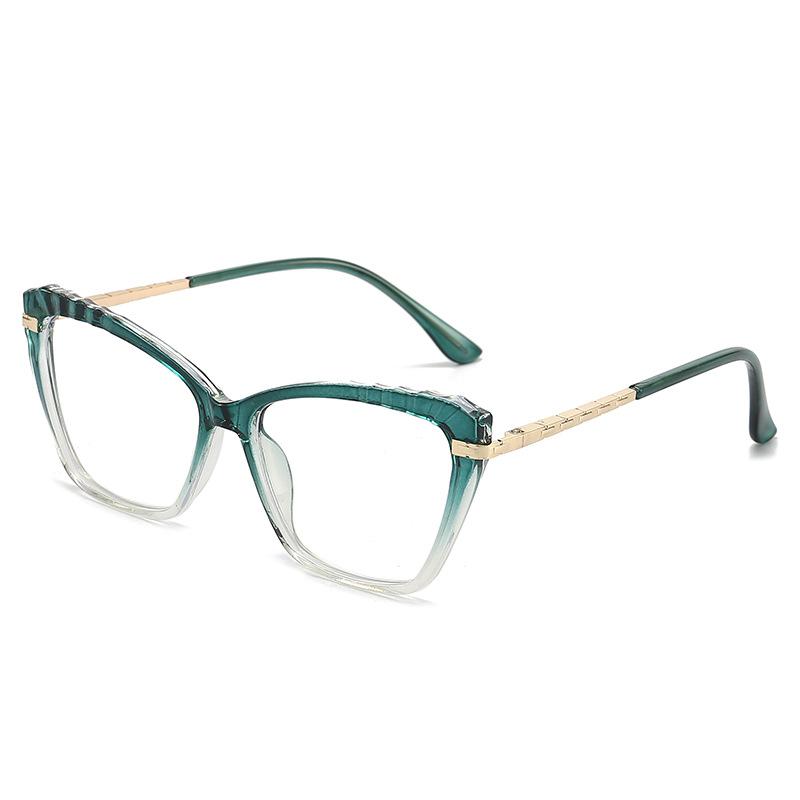New Cat's Eye Anti-blue Flat Mirror Simple Retro Women's Glasses Frame Can Be Fitted with Glasses Frames.