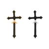 Emaille Kreuz Ohrstecker Dolch Ohrringe Dolch Ohrringe Vorderseite Rückseite Ohrring