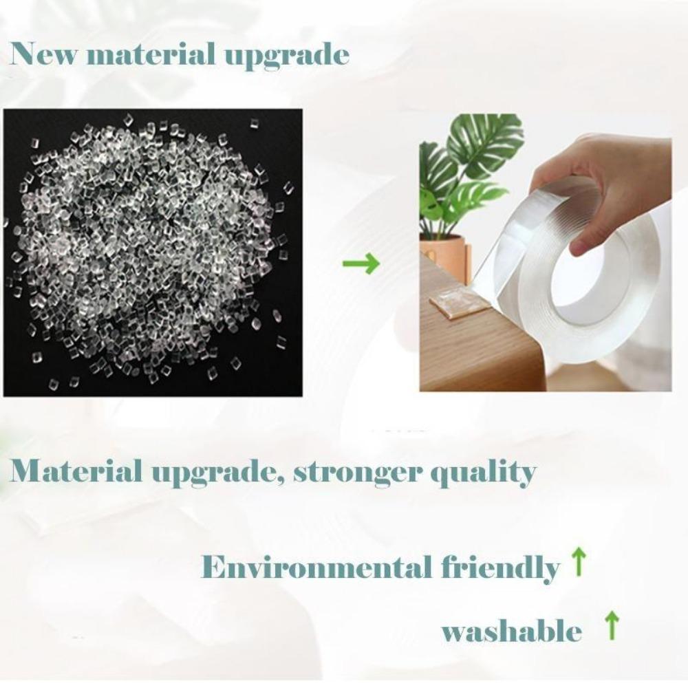 1/2/3/5m Nano Tape Double-Sided Self Adhesive Tape Traceless Waterproof Tapes For Bathroom Kitchen Sink Tap Gel Sticker Sealers