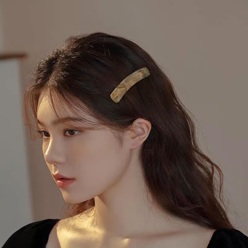 Amber Acrylic Hair Clip
