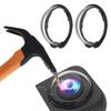 2Pcs High Transparency Optically Glass Camera Cover 10H Scratch Resistant Waterproof Easy UseLightweight Design