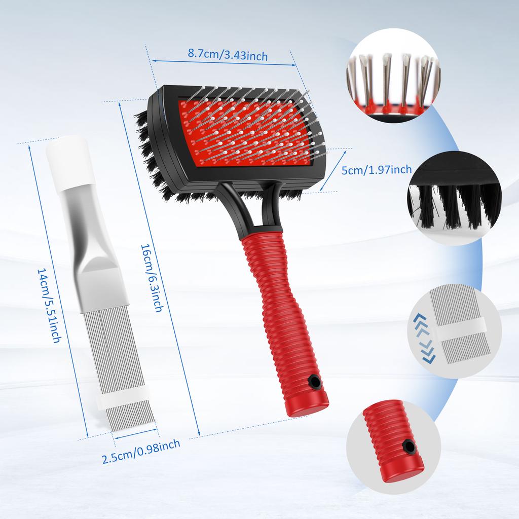 Air Conditioner Fin Cleaning Tool Home Cleaning Tool Coil Comb A/c Hvac Condenser Radiator Universal Folding Brush Cleaning Tool