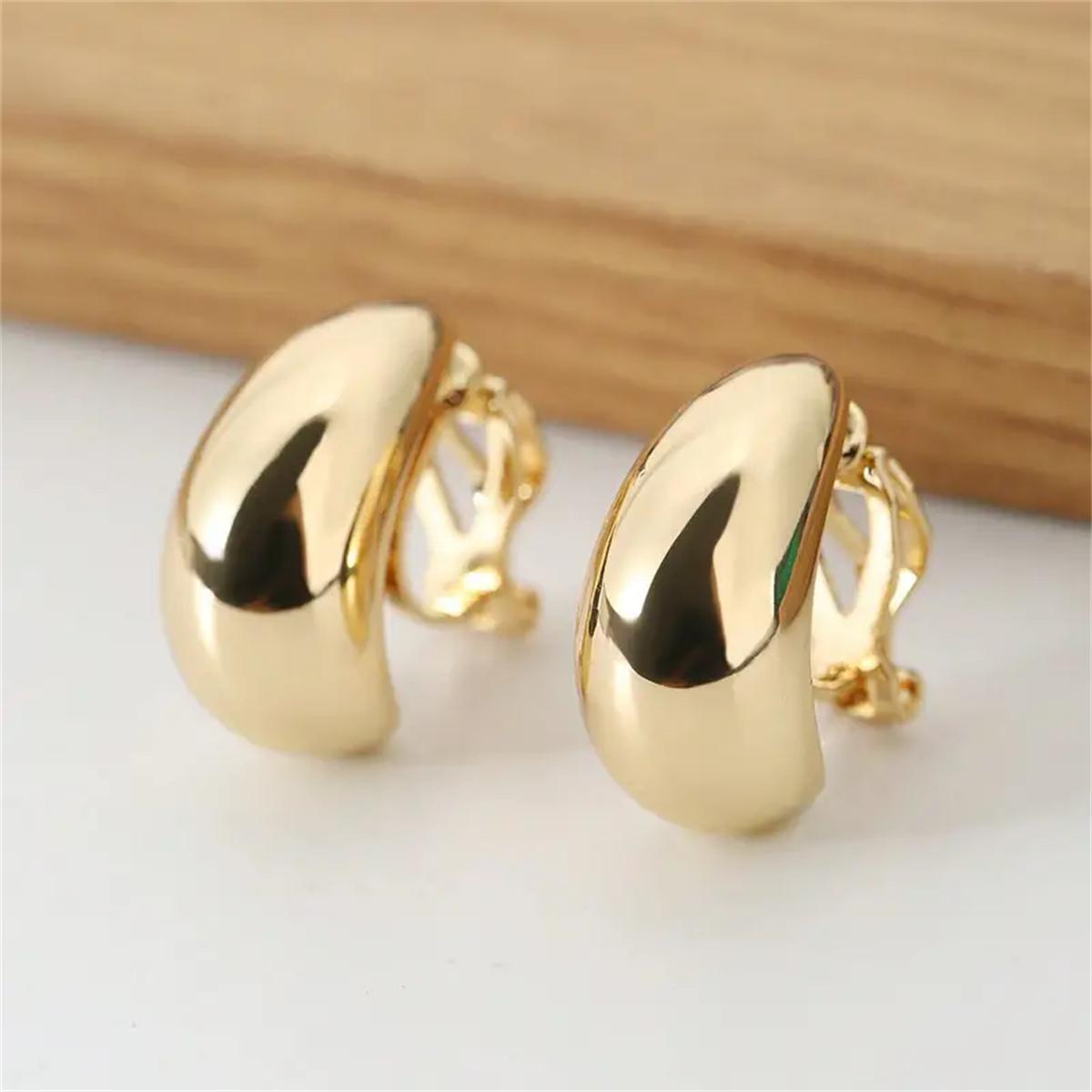 

1 пара элегантных серег-капель, французский стиль люкс, медные клипсы без пирсинга, манжеты на уши, аксессуар для любого сезона