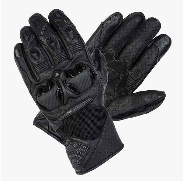 Rebelhorn Flux II Perforated Leather Motorcycle Gloves