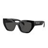 Letter Logo Irregular Shape Sunglasses Women Sunglasses Black PRA09S1AB5S0