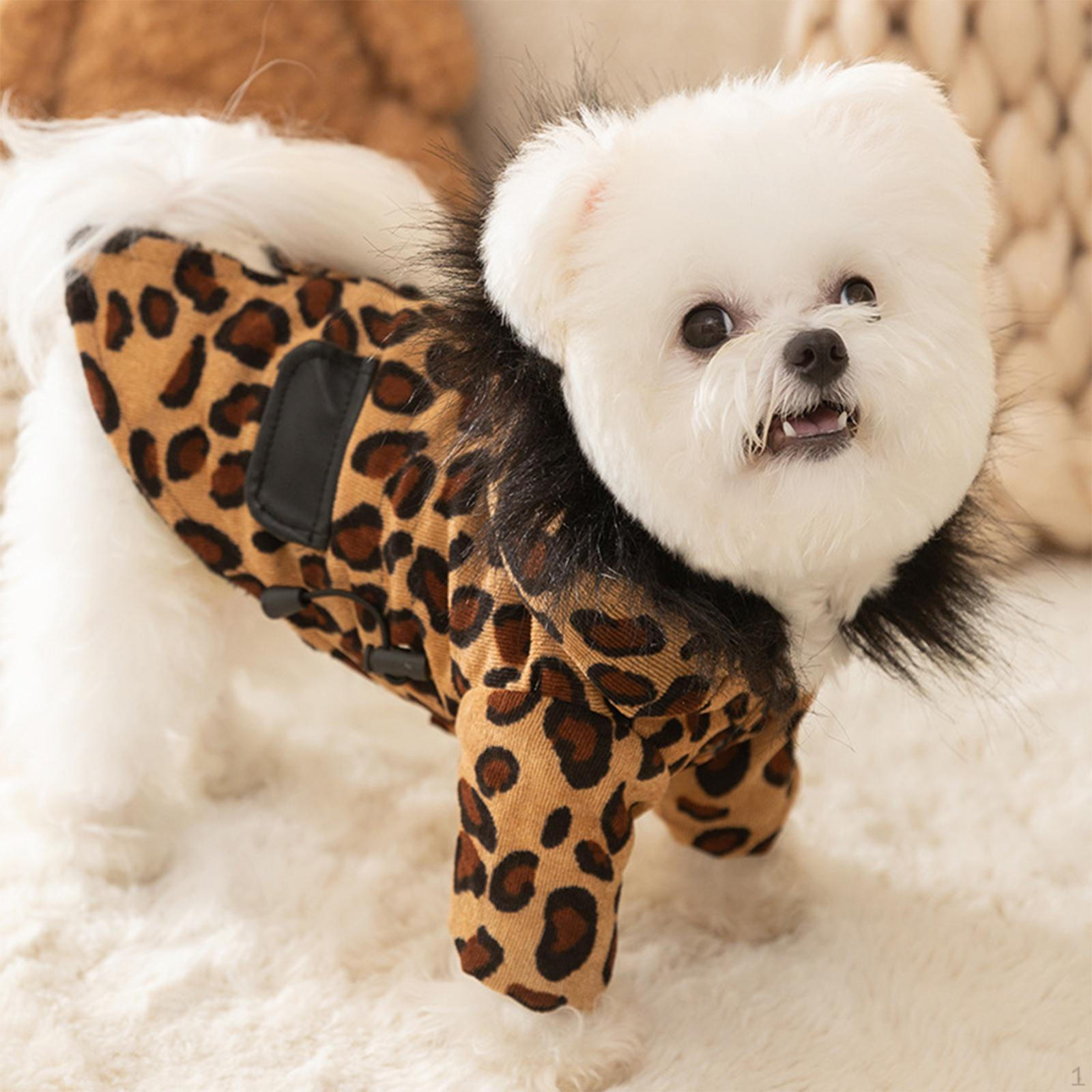 

Cozy Dog Winter Sweater with Leopard Print for Stylish Outdoor Adventures
