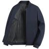Men Jacket Business Casual Men Wear Middle-Aged Dad Spring And Autumn Baseball Collar Plaid Coat