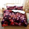 Jeff and Jane Creepypasta Bedding Set Single Twin Full Queen King Size Bed Set Adult Kid Bedroom Duvet Cover Sets 3D Print Anime