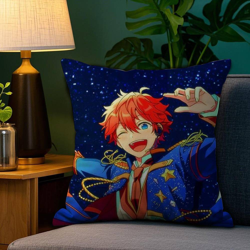 

Cartoon E-Ensemble Stars Pillow Case Plush Fabric Soft Double Sided Print Home Sofa High Quality Cushion Cover Throw 12x12Inch