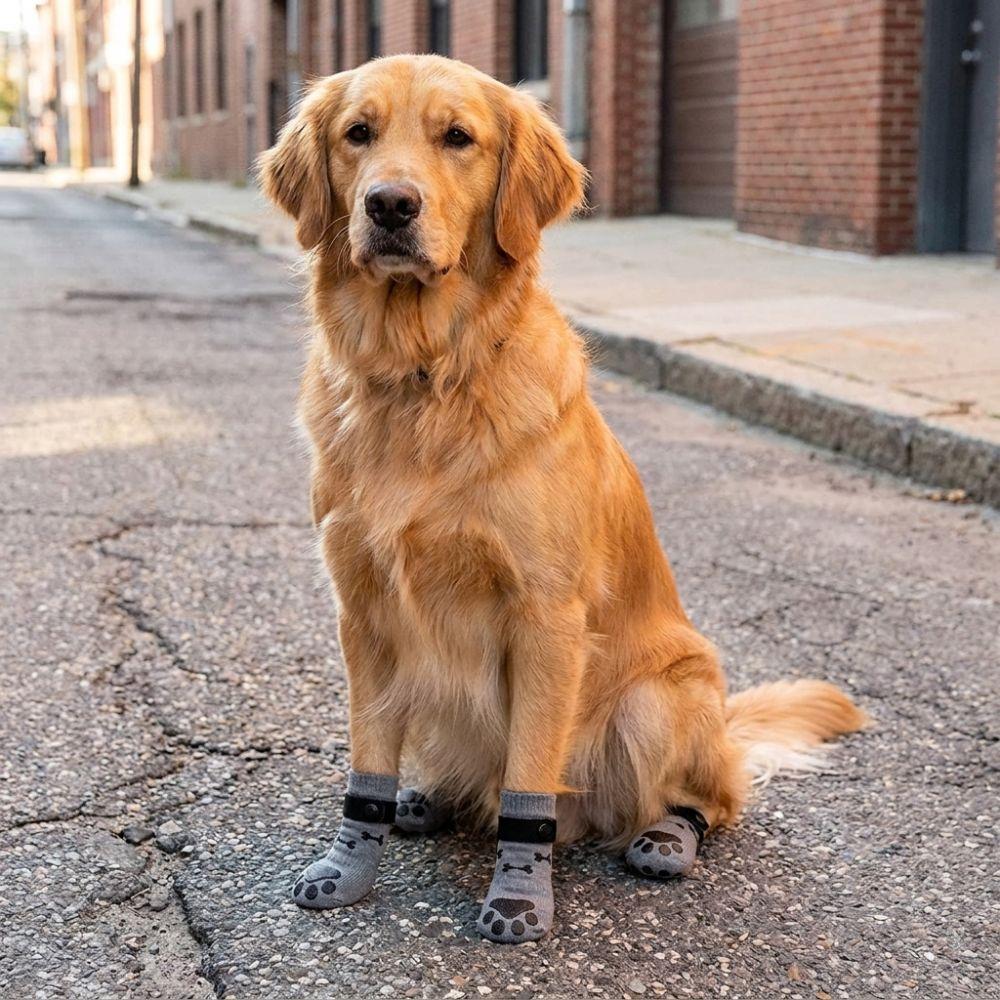 Anti-scratch Anti-slip Dog Socks Dirt-proof Foot Protector Puppy Foot Cover Wooden Floors