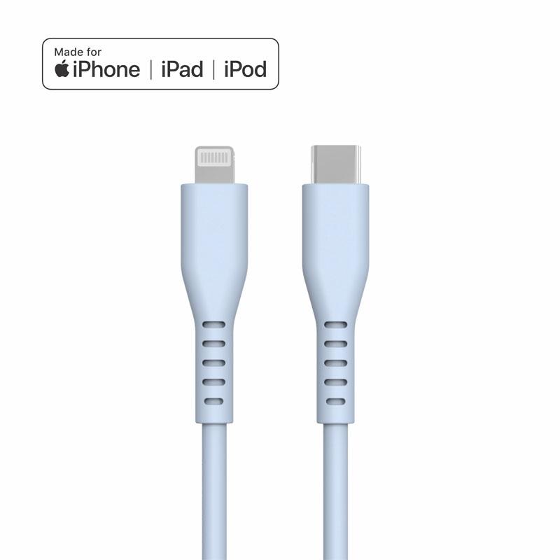 Hot Selling MFi Certified Silicone TPE Braid Type C for Fast Charging Cable PD Data Transfer for IPhone/Earphone