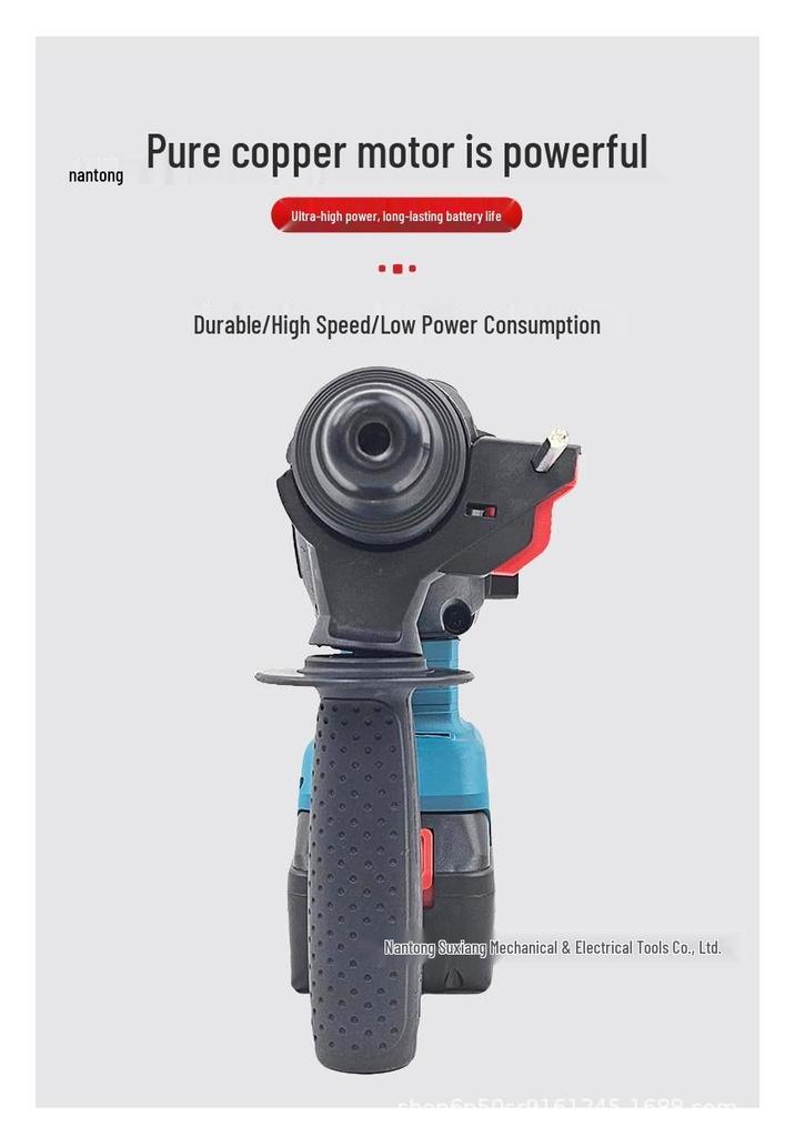 26V Lithium Battery Multifunctional Impact Hammer Drill for Concrete