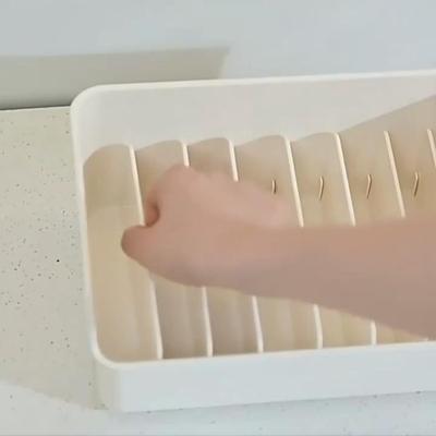 Transparent Desktop Storage Box for Kitchen Condiments Removable Spice Rack Modern Simplicity Design