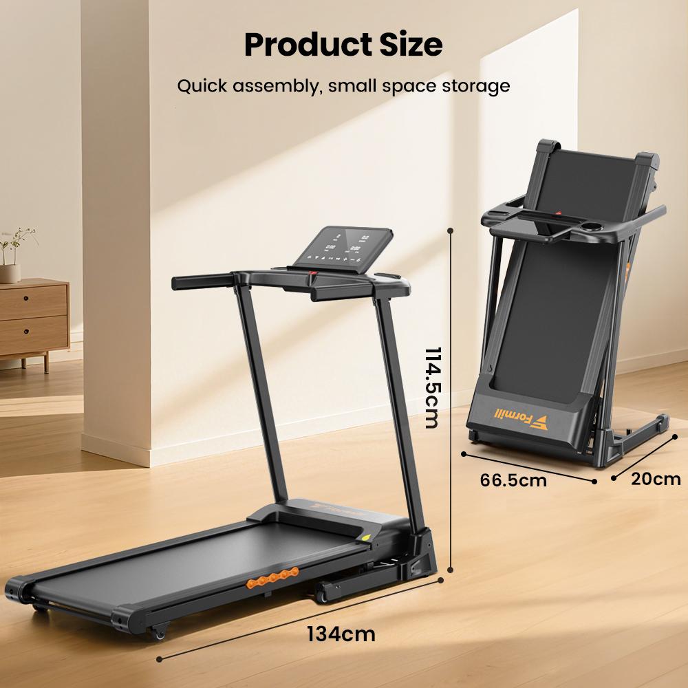 Formill Walking Treadmill FT61 LED Display Remote Control Compact Walking Pad Home Office Use Treadmill with Incline