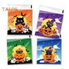100Pcs Halloween Self-Sealing Clear Candy Bags Transparent Biscuit Packaging Bags Lightweight Reusable Candy Bags Party Supplies