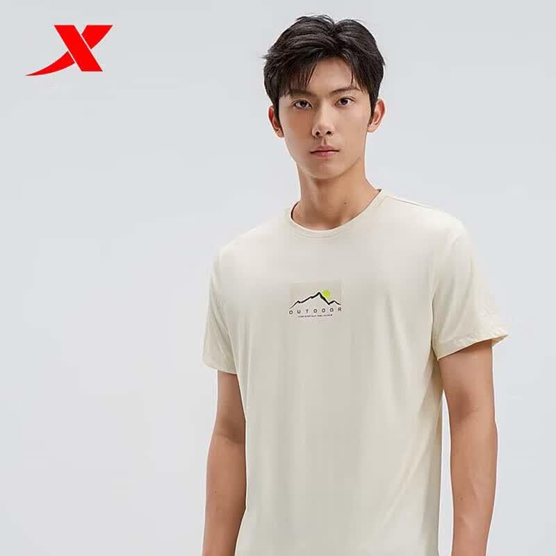 Xtep Men's Versatile Sport Short Sleeve Knit T-Shirt