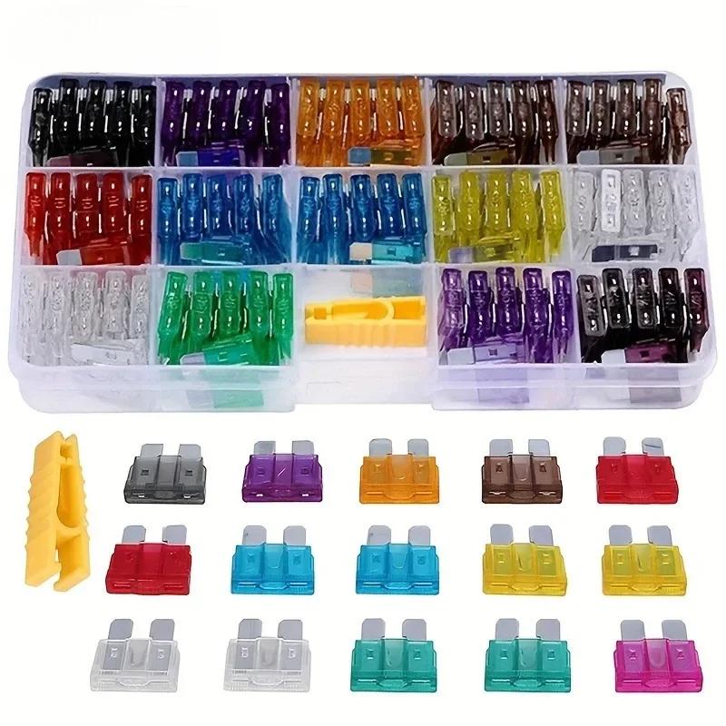 

Универсальный комплект автомобильных предохранителей из 140 штук с клипсой - Ассорти алюминиевых предохранителей 2А-40А для легковых и грузовых автомобилей