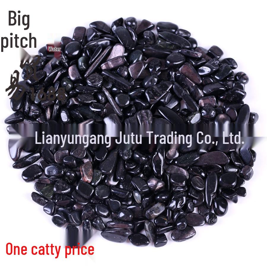 

Natural Black Diamond Gravel Ornaments with Essential Oil Bottles