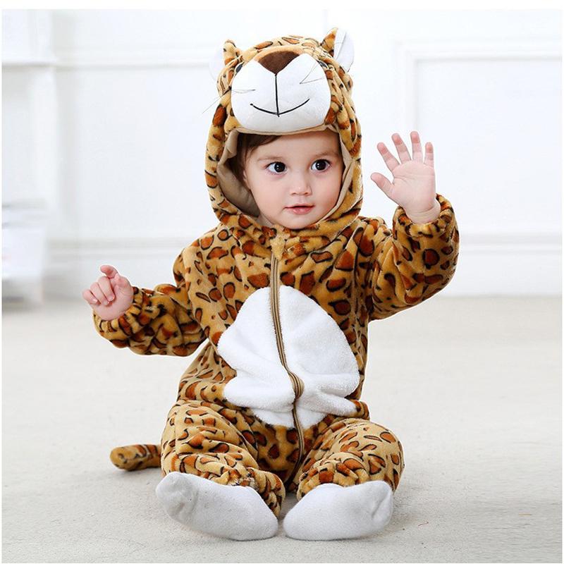 Baby Onesies animal Pajamas Duck Panda Romper Soft Flannel Jumpsuit