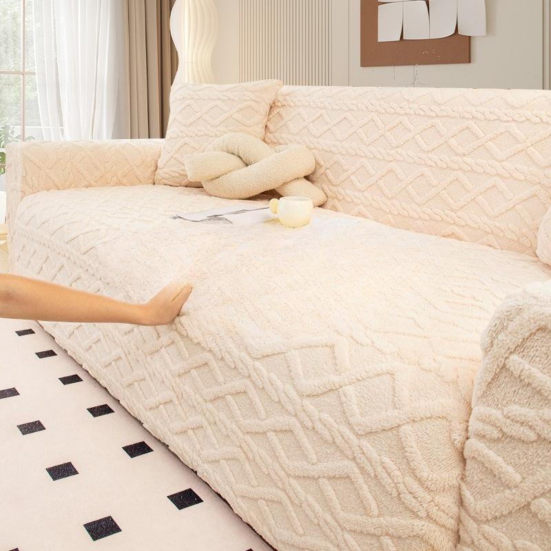 Winter Thickened Cotton Fleece Sofa Cover All Inclusive Universal Set  New Autumn and Winter Elastic Sofa Cover for Replacement