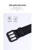Men's Fashion Pin Buckle Leather & Nylon Woven Canvas Belt