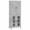 Highboard Concrete Grey 69.5 X 34 X 180 Cm Particleboard