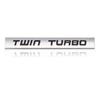 Car Sticker Twin Turbo Diesel Supercharged Turbocharged Logo Metal Emblem Badge Decal for BMW Audi Honda Toyota Jeep Ford Nissan