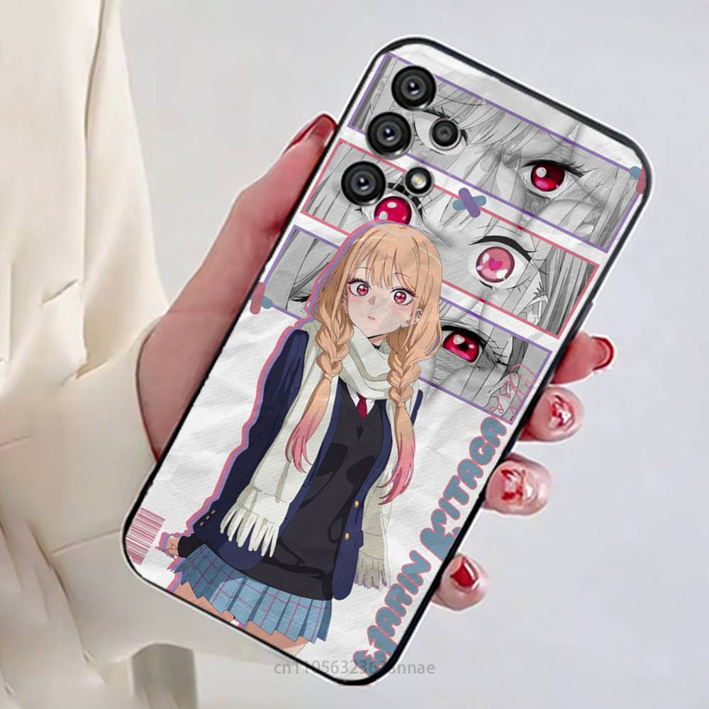 Marin Kitagawa Phone Case For Samsung Galaxy A13,21s,22,31,32,52,53,71,80,A91 Soft Black Shell