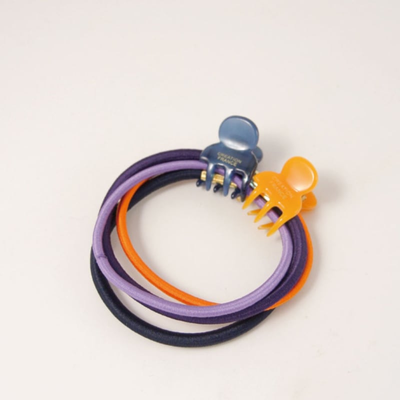 

objet213 Purple & Tangerine Clips & String Set (2 clips+4 string) Original