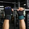 Guanti Fitness Unisex Senza Dita Antiscivolo con Protezione per Polso per Allenamento con Manubri e Trazioni