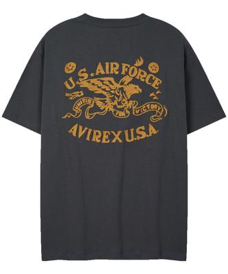 Abilegseu Chain Stitch Embroidered T-Shirt / 7836134004 Charcoal