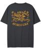 Abilegseu Chain Stitch Embroidered T-Shirt / 7836134004 Charcoal
