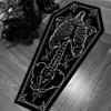 Gothic Coffin Shape Carpet Horror Skull Vampire Rug Soft Non-Slip Diablo Living Room Bedroom Rugs Halloween Party Decoration